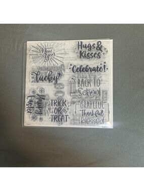 Close To My Heart CC22311 Year Round Celebration Acrylic Stamp Set